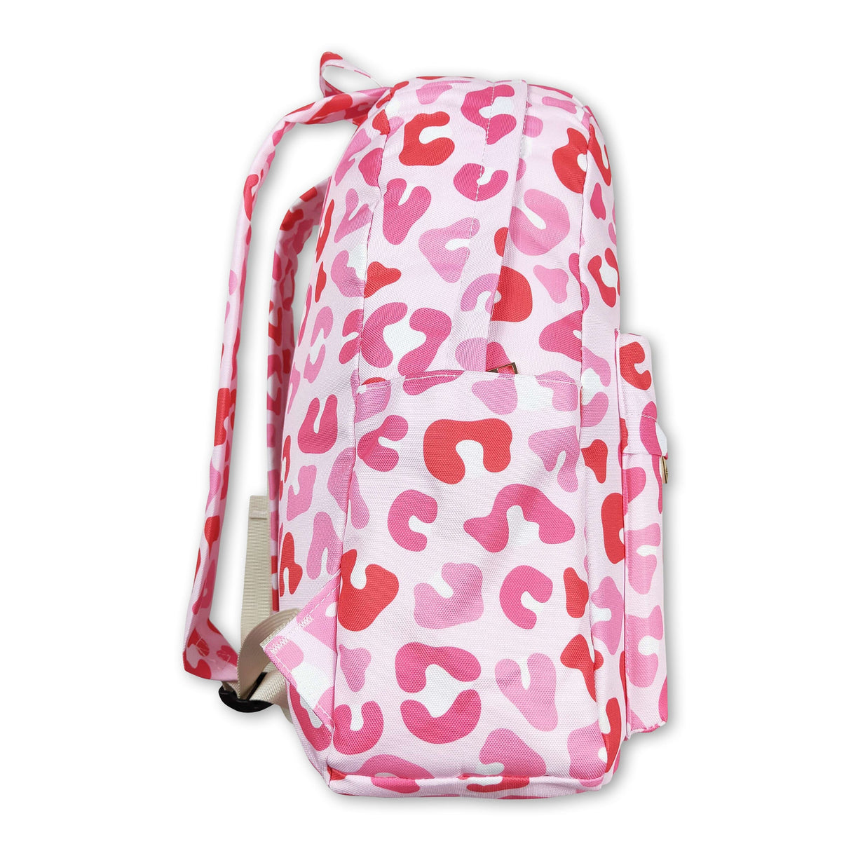 Pink leopard girls valentine backpack