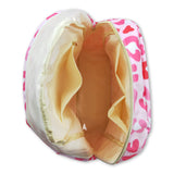 Pink leopard girls valentine backpack