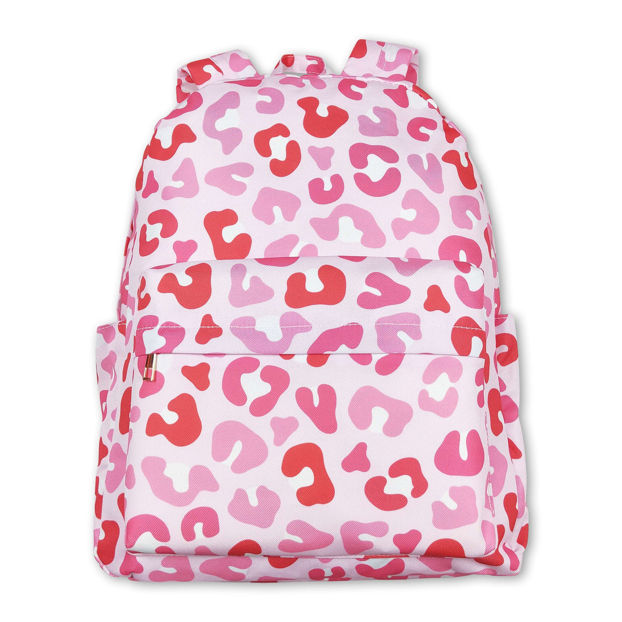Pink leopard girls valentine backpack