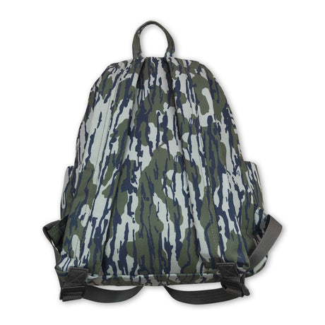 Olive camo hunting kids backpack