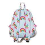 Colorful rainbow ruffle kids girls backpack