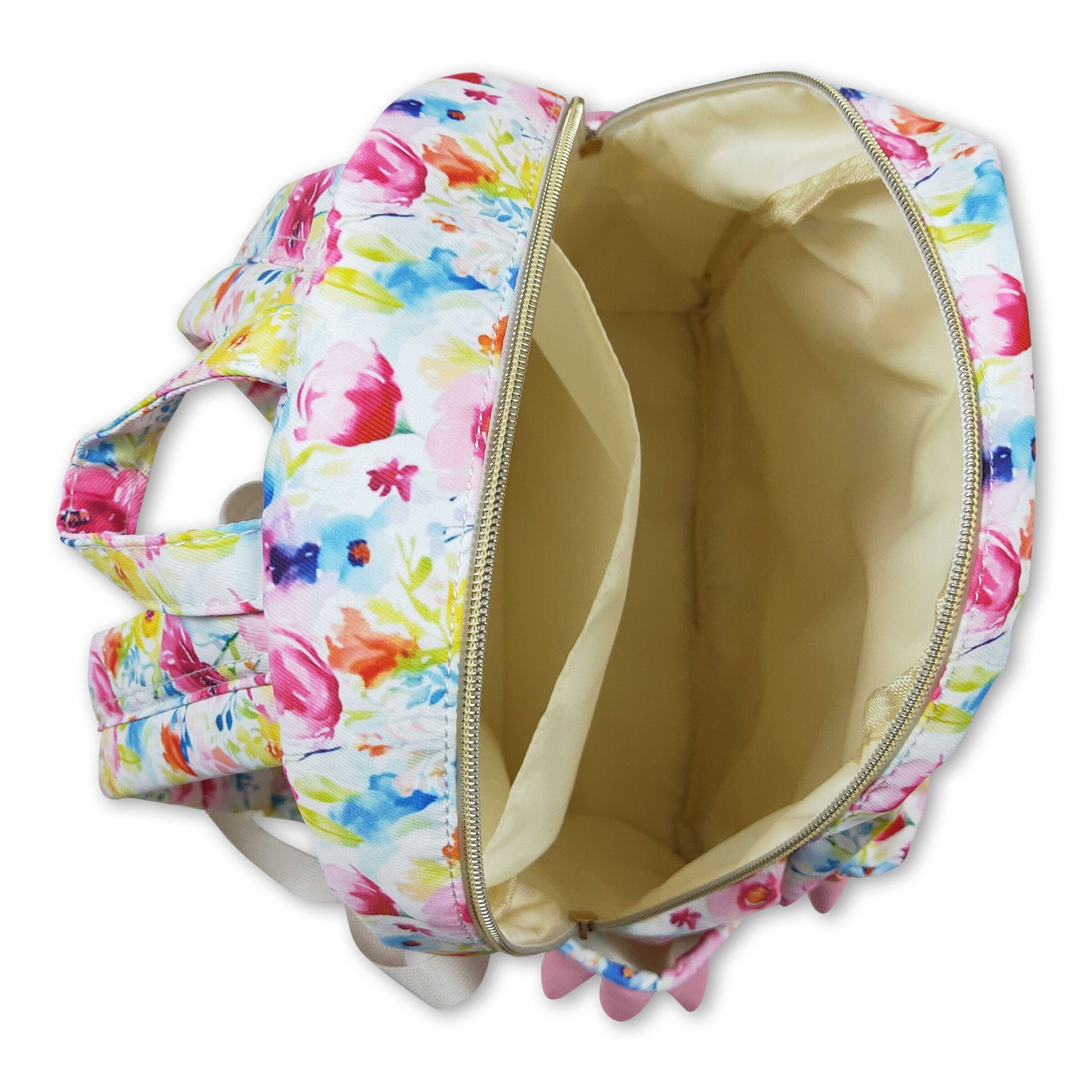 Pink flower ruffle girls backpack – Yawoo Garments