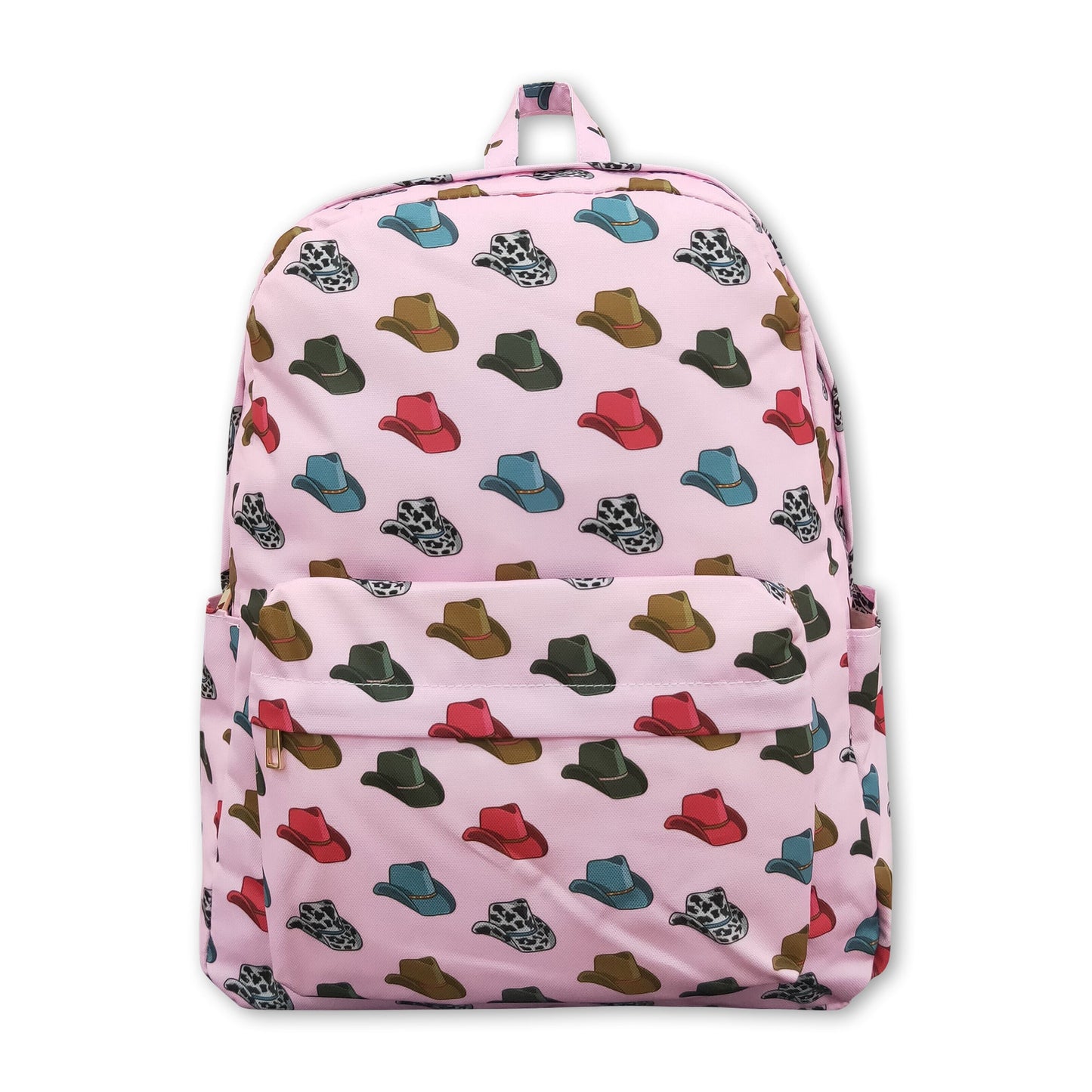 Pink hats western kids girls backpack