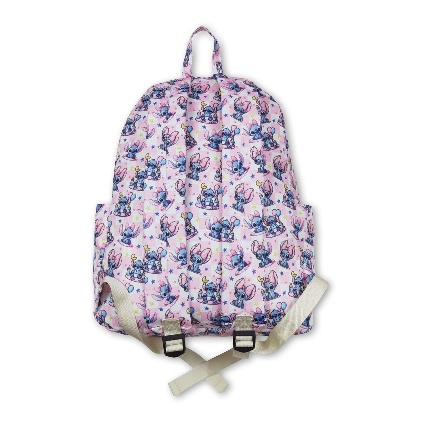 Pink plaid koala girls backpack