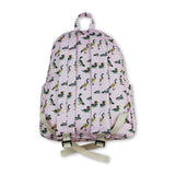 Pink duck print kids girls backpack