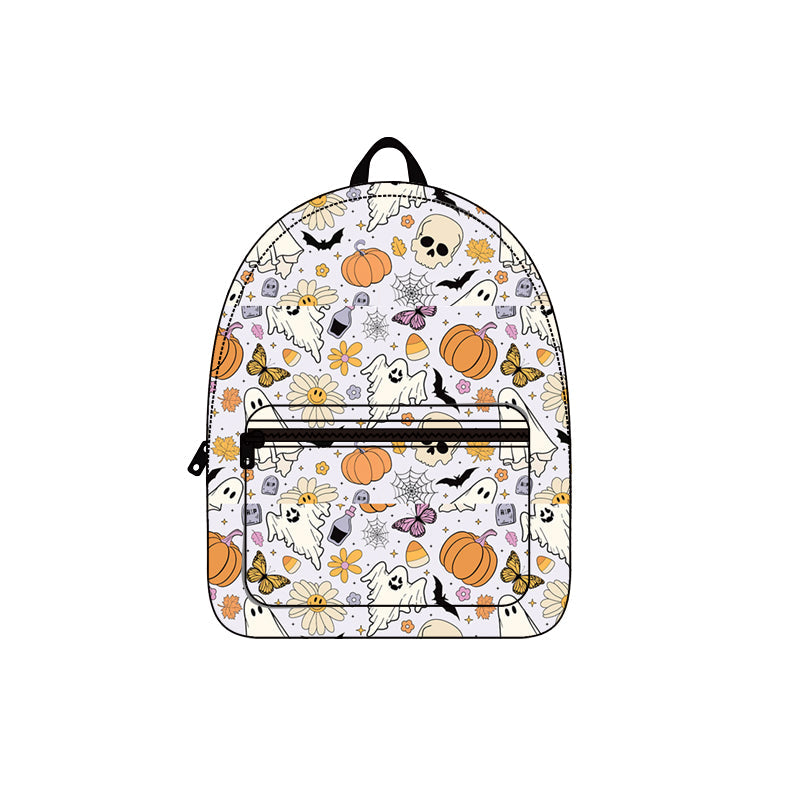 Pumpkin candy corn ghost kids girls Halloween backpack