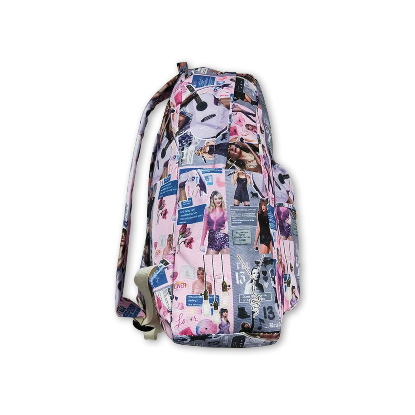 Guitar patchwork singer kids girls backpack