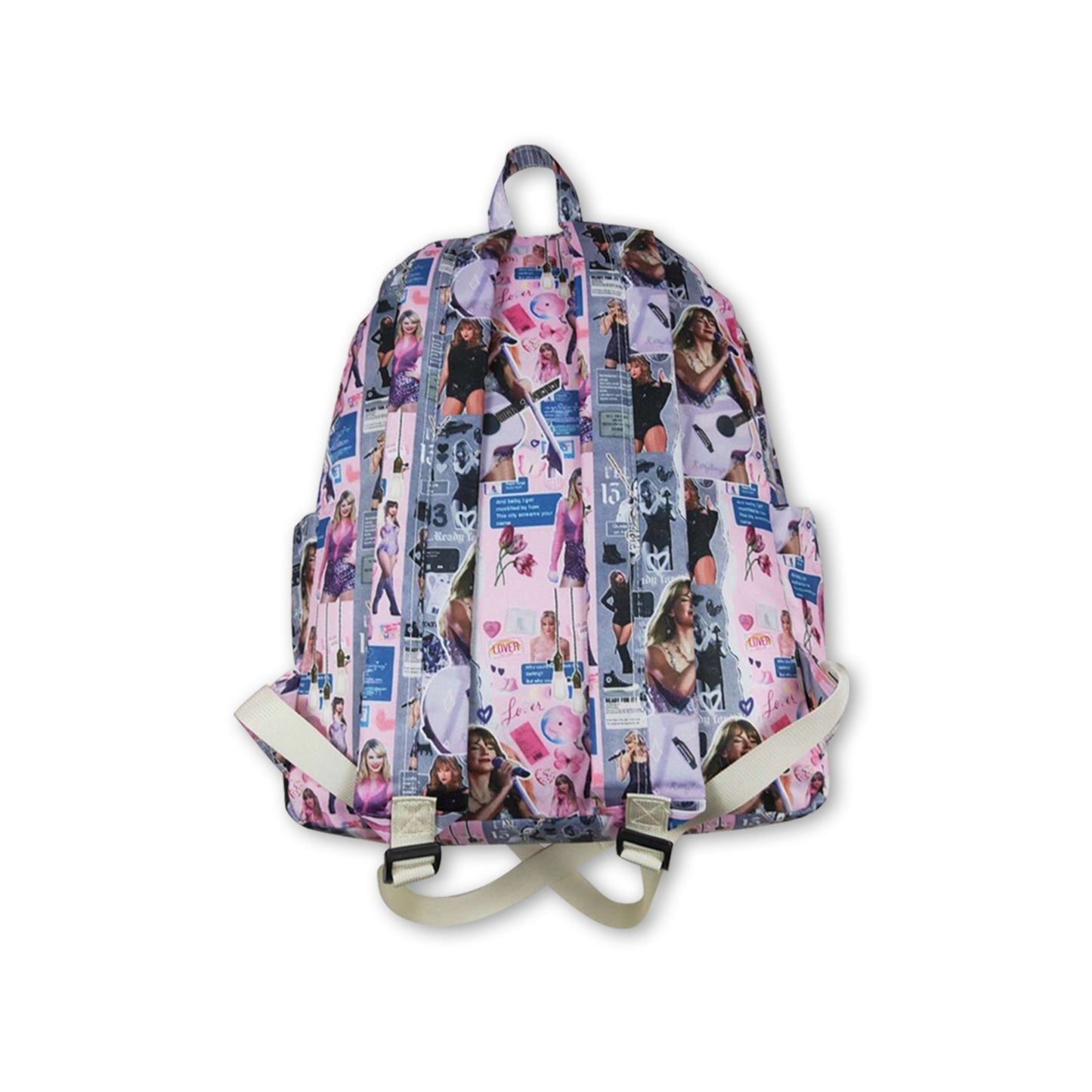 Guitar patchwork singer kids girls backpack