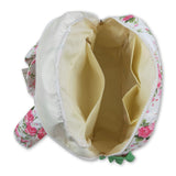 Green plaid ruffle floral baby girls backpack