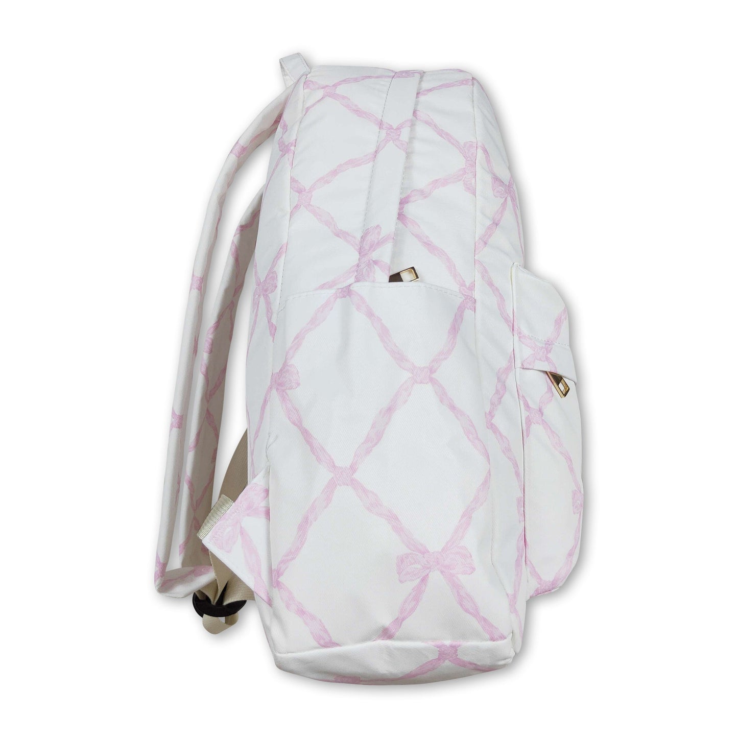 Pink bow kids girls backpack