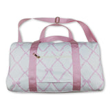 Pink bow duffel bag