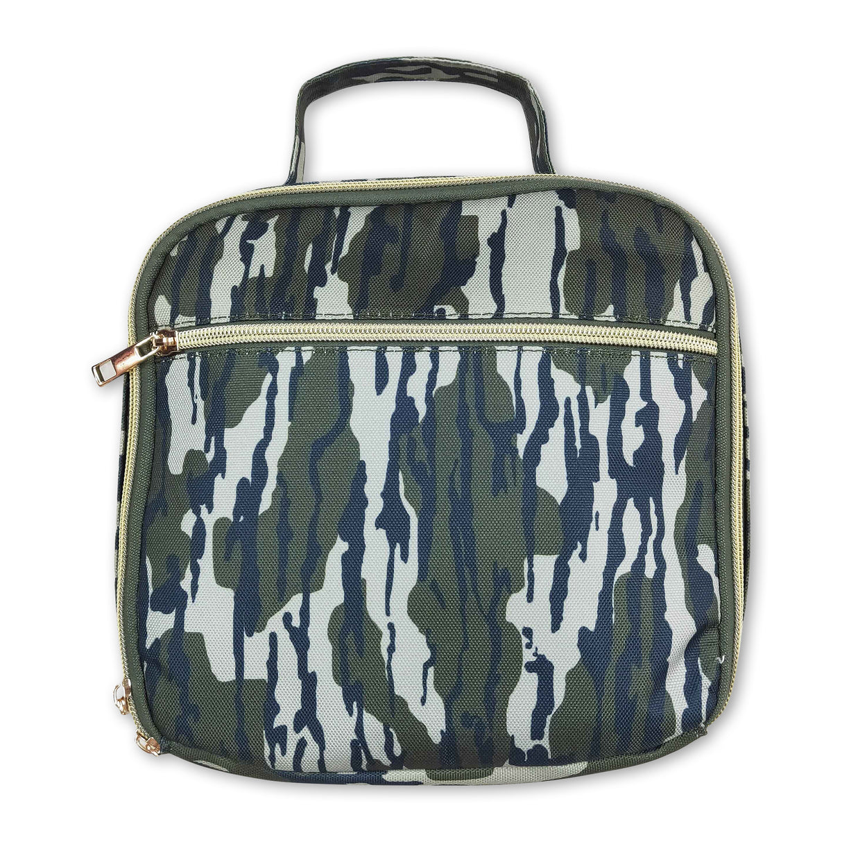 Camo print kids lunch box bag