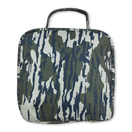 Camo print kids lunch box bag
