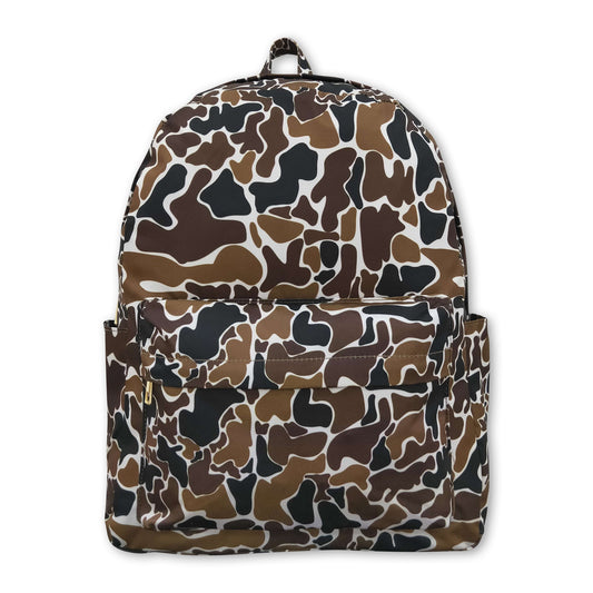 Brown camo hunting kids boys backpack