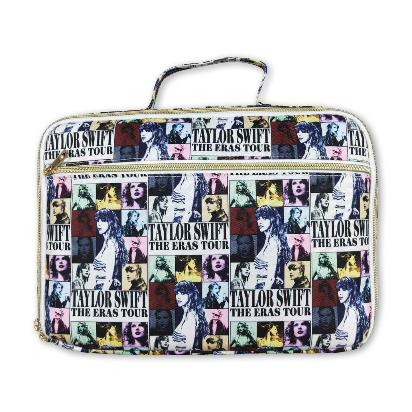 Patchwork singer girls lunch box bag