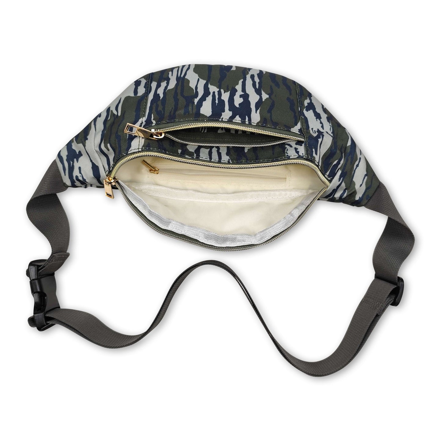 Bottomland camo print fanny pack