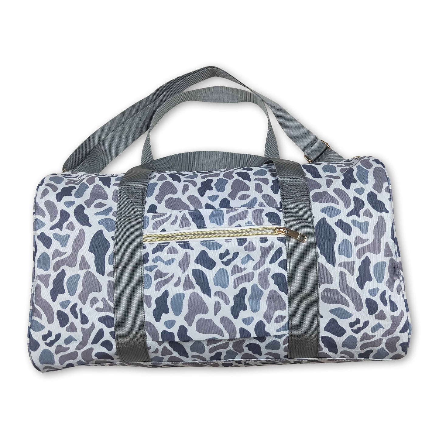 Grey camo duffel bag