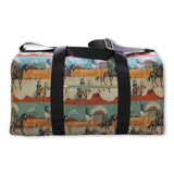 Brown horse rodeo western duffel bag