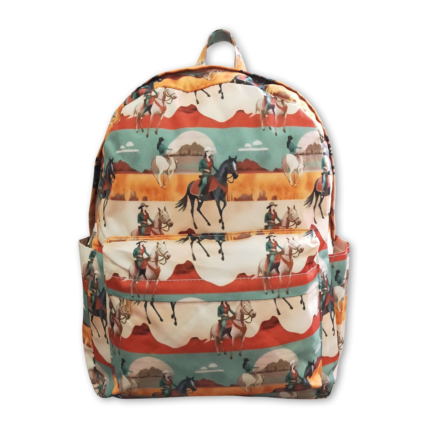 Horse rodeo western kids backpack