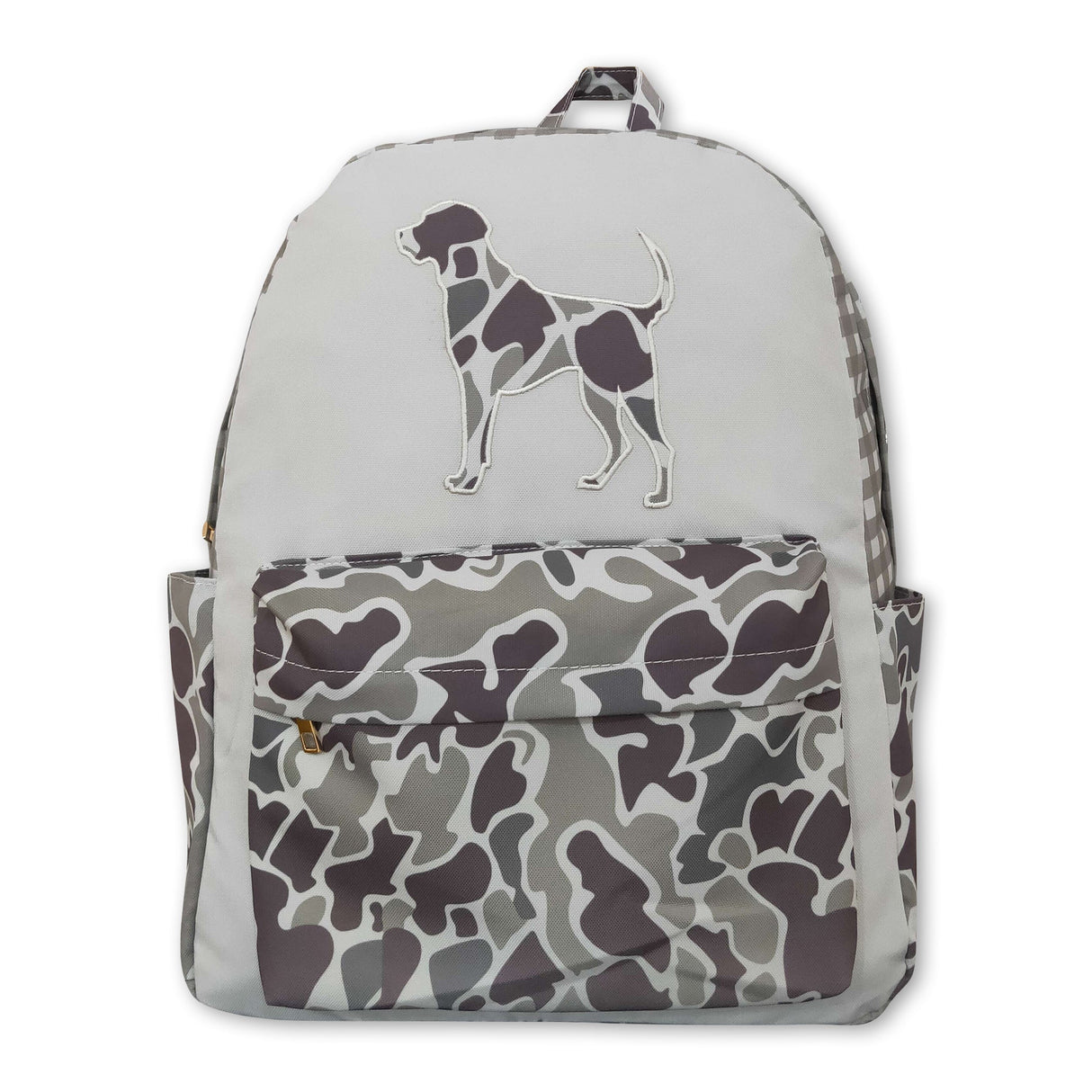 Hunt dog camo kids boys backpack