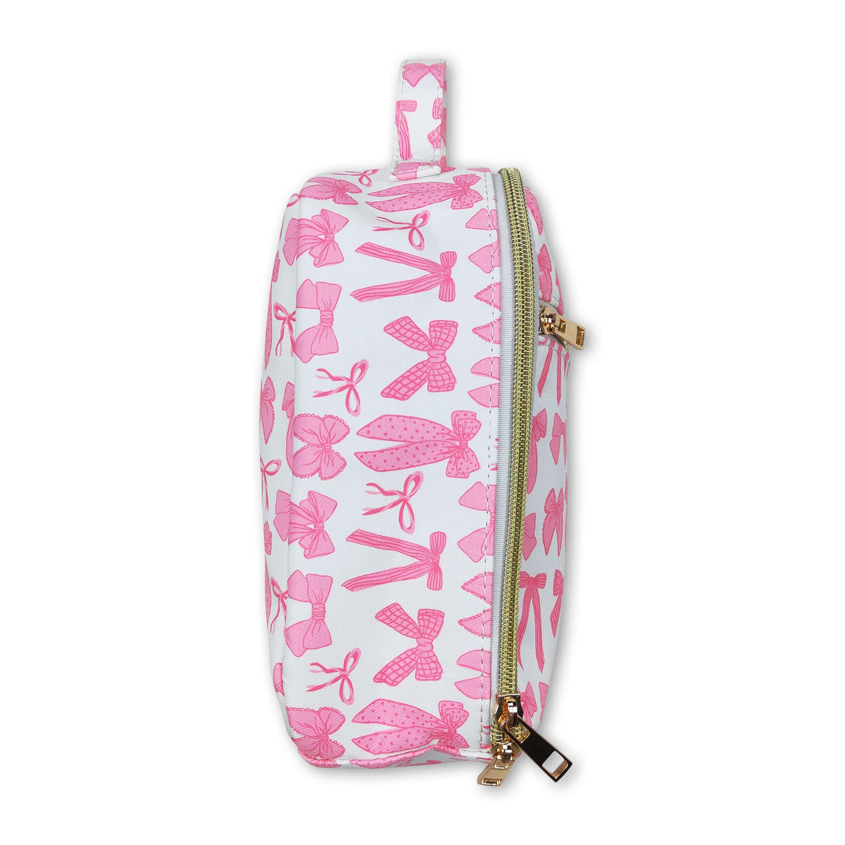 Pink bow kids girls lunch box bag