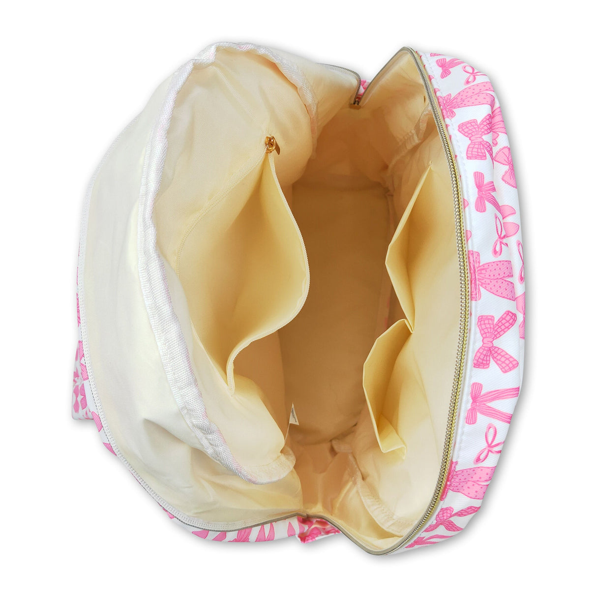 Pink bow children girls back to school backpack