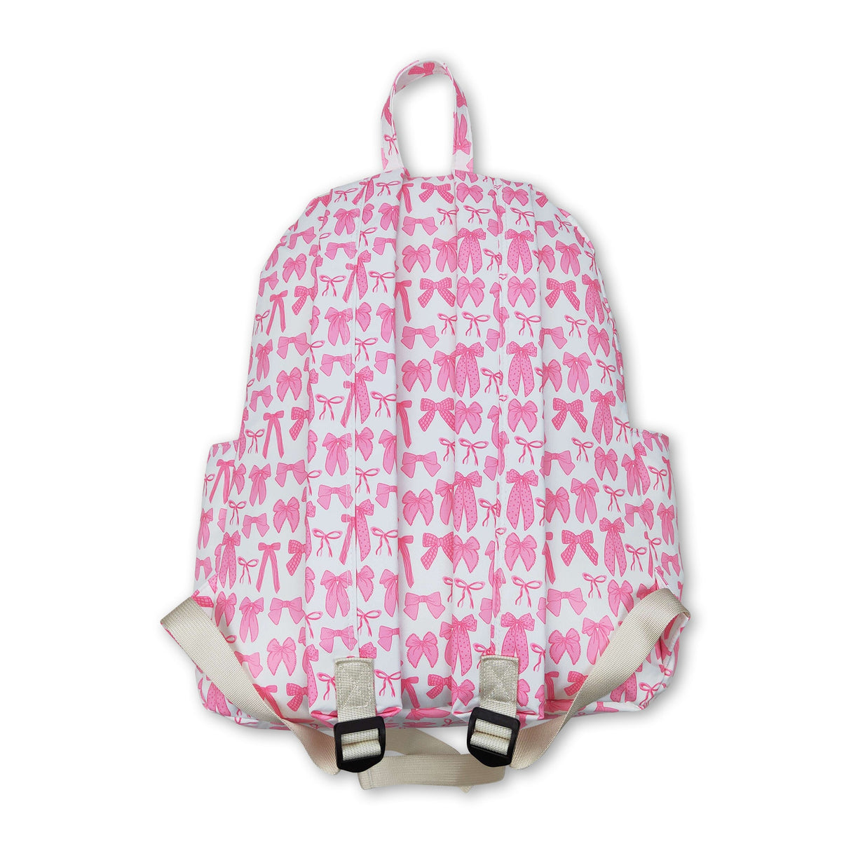 Pink bow children girls back to school backpack