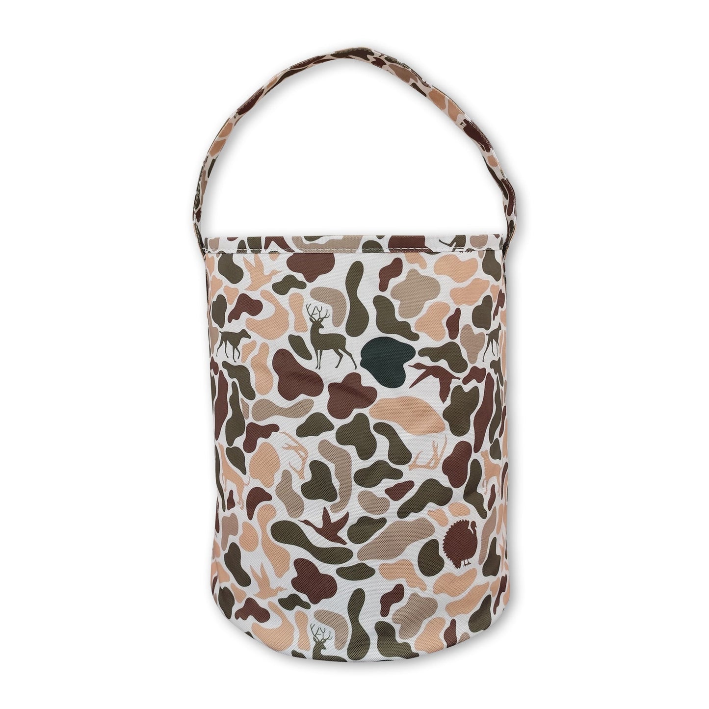 Camo turkey deer dog hunting kids basket