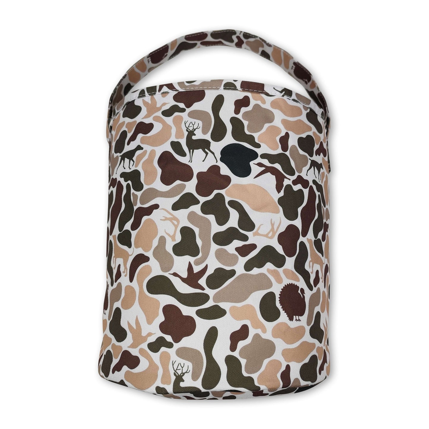 Camo turkey deer dog hunting kids basket