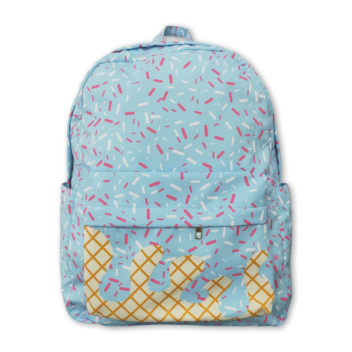 Light blue ice cream sprinkle kids backpack
