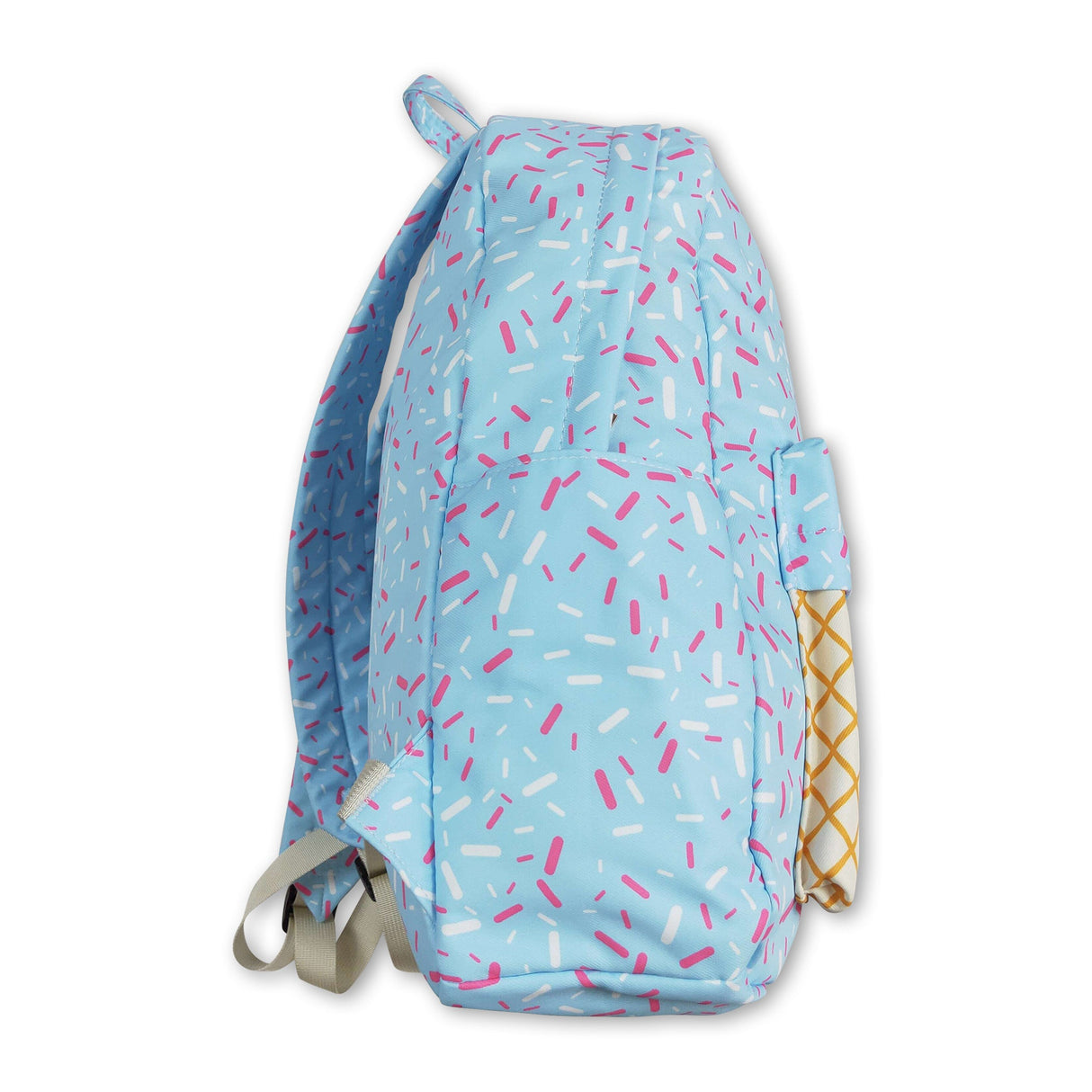 Light blue ice cream sprinkle kids backpack