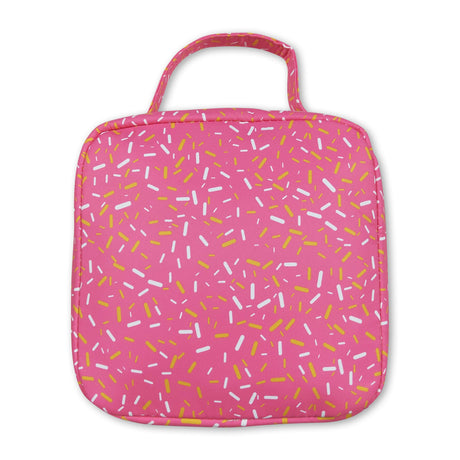 Pink ice cream sprinkle kids girls lunch box