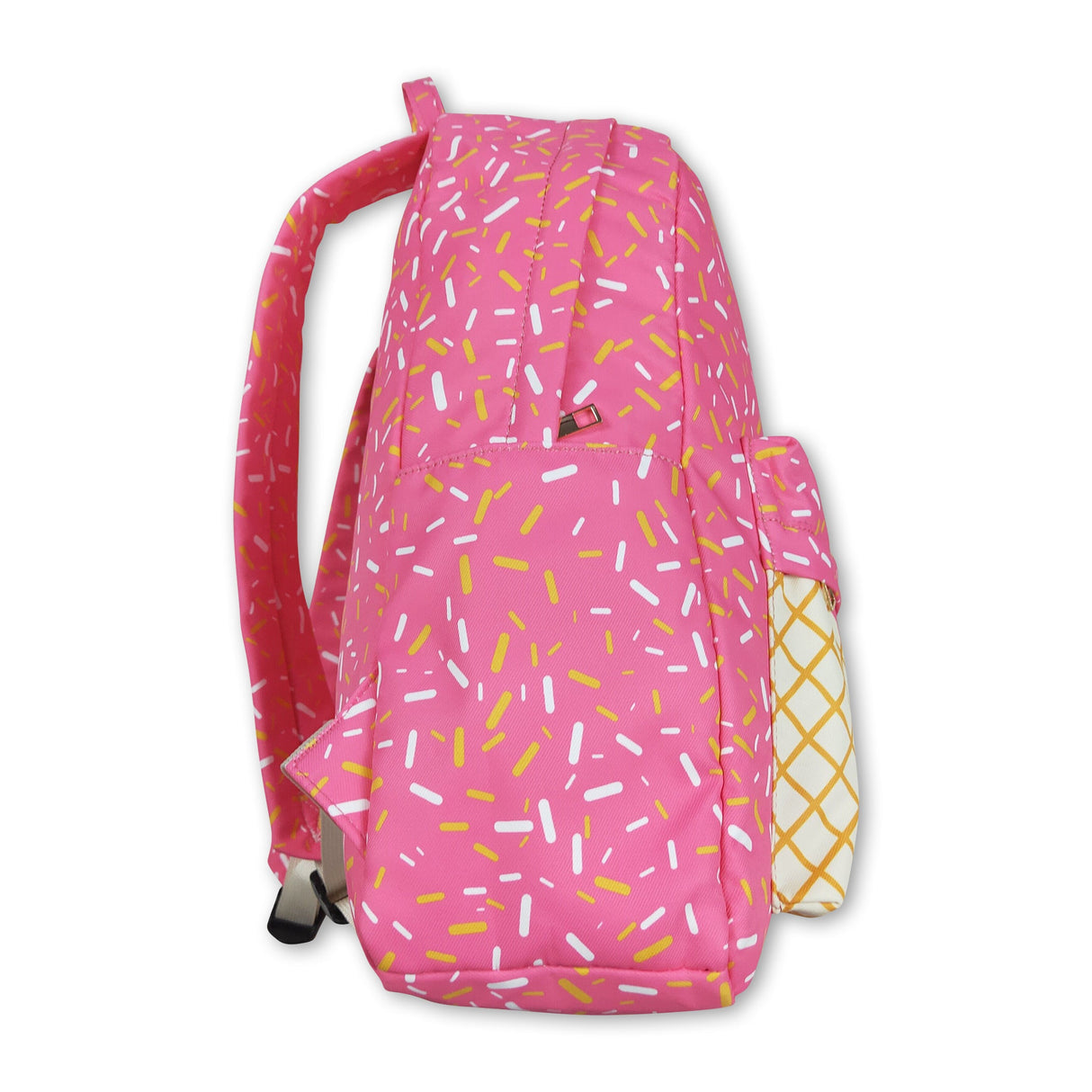 Pink ice cream sprinkle kids girls backpack