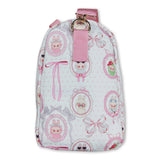 Pink heart bow small duffel bag
