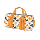 Black orange bow Halloween duffel bags