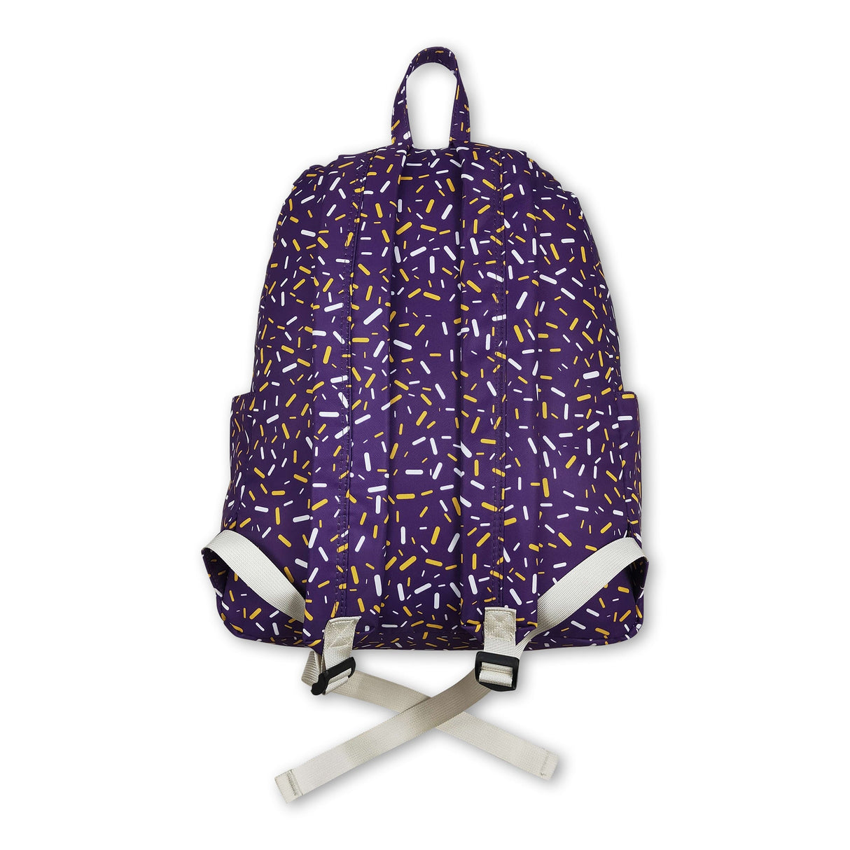 Purple ice cream sprinkle kids girls backpack