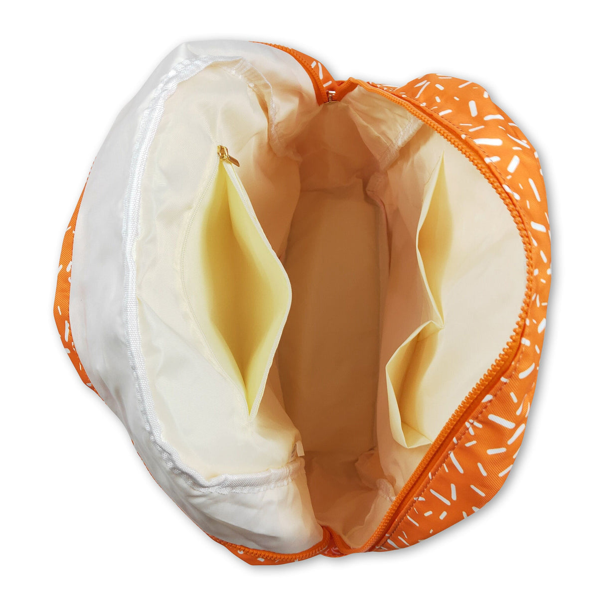 Yellow ice cream sprinkle kids girls backpack