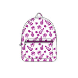 Purple cheer firework stars kids girls team backpack