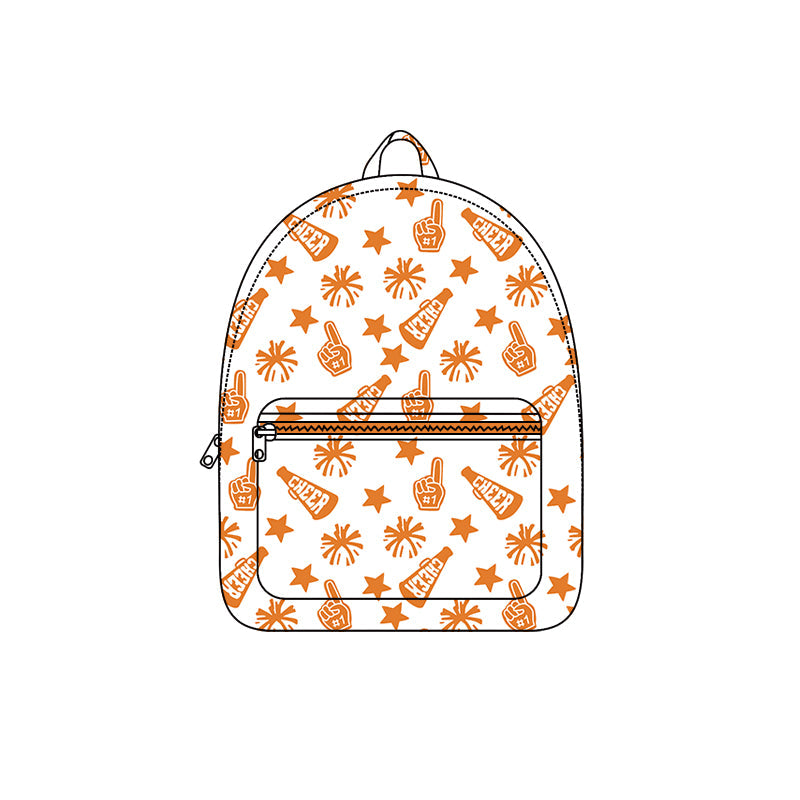 Yellow cheer firework stars kids girls team backpack