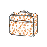 Yellow stars firework cheer kids girls lunch box bag