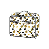 Gold stars firework cheer kids girls lunch box bag