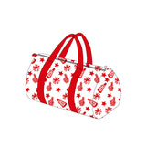 Red stars firework cheer team duffel bag