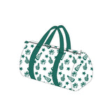 Green stars firework cheer team duffel bag