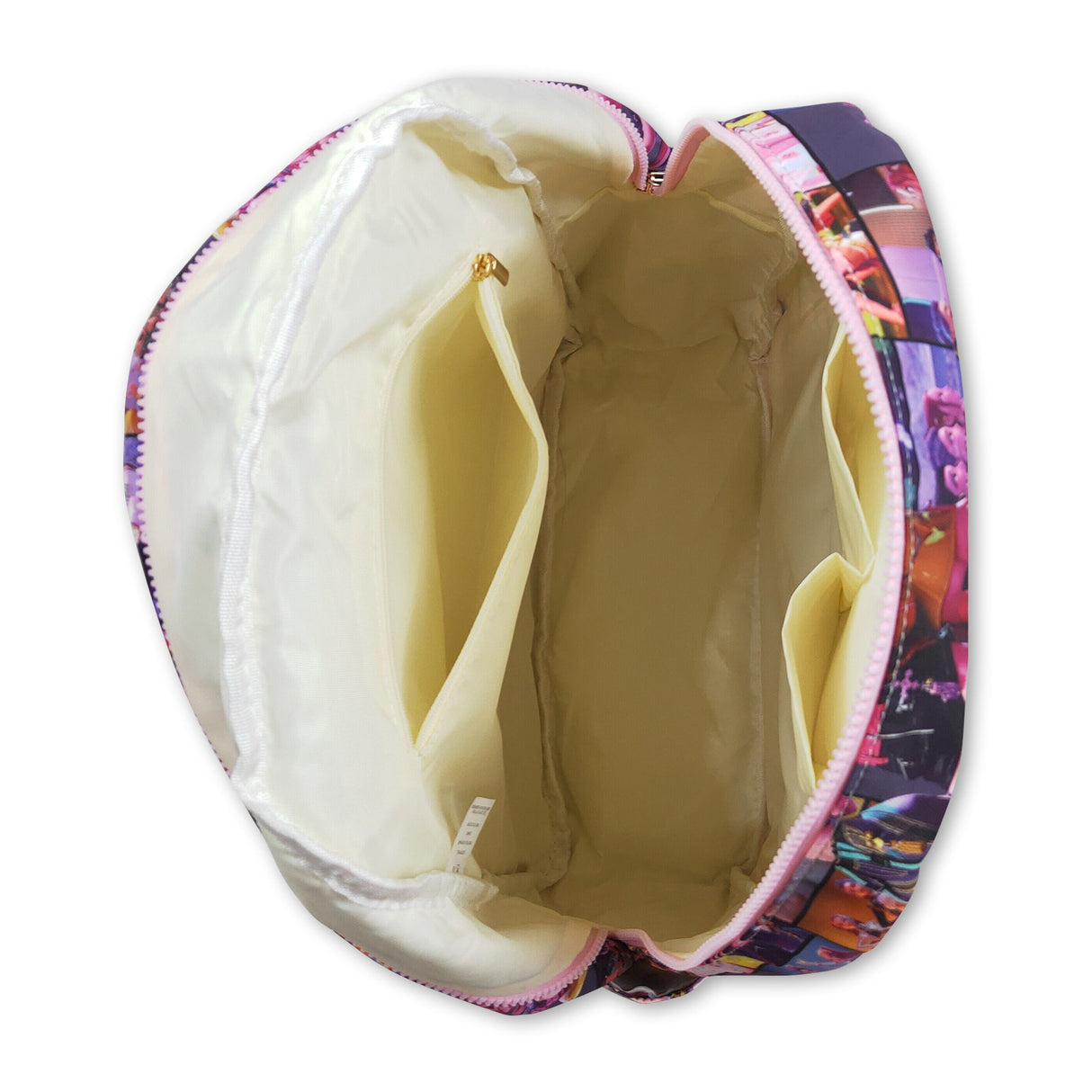 Purple patchwork music hunter kids girls backpack