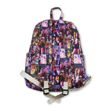 Purple patchwork music hunter kids girls backpack