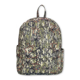 Camo bow hunting kids girls backpack