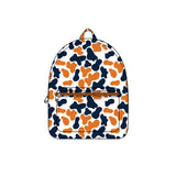 Navy orange camo children kids team backpack