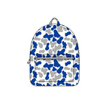 Blue grey camo children kids team backpack