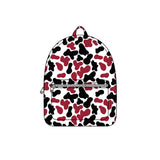 Maroon white black camo children kids team backpack