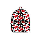 Red black camo children kids team backpack